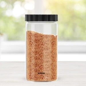 BOROSIL Glass Grocery Container  - 1.2 L (Clear)