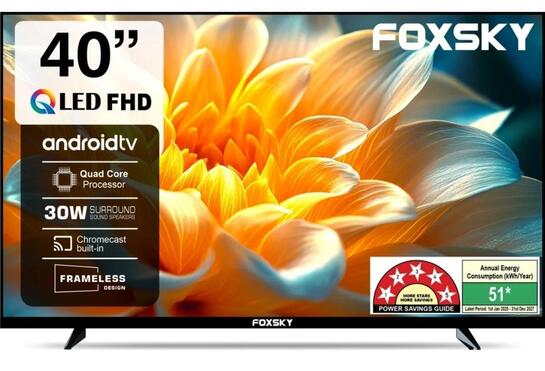 FOXSKY 102 cm (40 inch) QLED Full HD Smart Android TV
