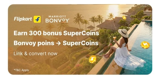 Flipkart x Marriott Bonvoy - Earn 300 supercoins when you sign up is live again