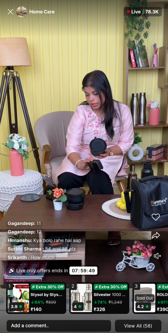 Flipkart LiveShop+ : Extra 30% discount - Upgrade Your Space (Spin mops, umbrella, curtains, & more) 