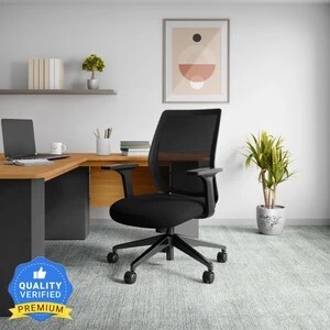 Interio by Godrej Curv Wide Back Fabric Office Arm Chair 