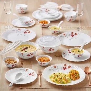 Larah by Borosil Pack of 34 Opalware 34 N D/SET ROSALIE GALAXY 