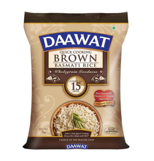 Zepto - Daawat Brown Basmati Rice 5kg (location specific)