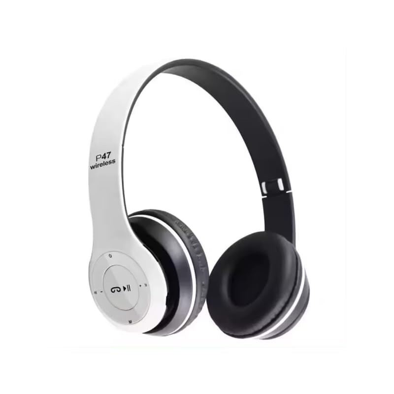 P47 Bluetooth Over Ear Headphones Wireless with Mic (Multicolor)
