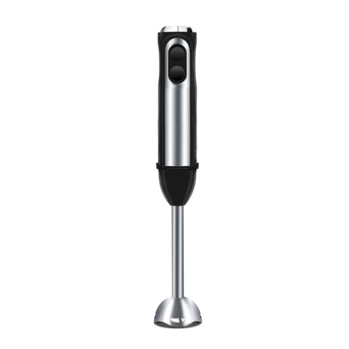 Wipro Elato FMB 201 Hand Blender|Powerful 200 Watt Copper Motor With Rust Free Steel Arm|Dual Mode Multi-functional|Four In One Blade-Churn, Whip,Blend &Whisk|Sleek & Ergonomic|Black|2- Year Warranty