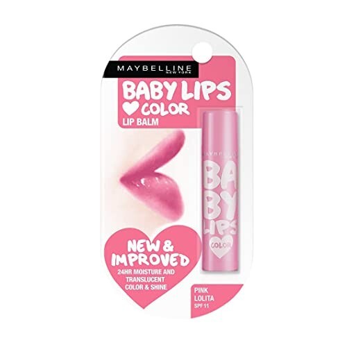 Maybelline New York Baby Lips Lip Balm, Pink Lolita