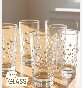 BOROSIL (Pack of 6) BN430120030 Glass Set Water/Juice Glass (350 ml, Glass, Clear)