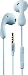 Frontech Earphone Deep Bass HD Audio | 3.5mm | For Call & Music Wired Headset (Blue, On the Ear)