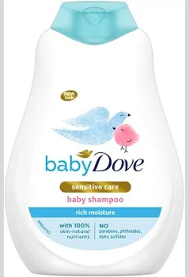Baby Dove Shampoo 400 ml, Mild No Tears Rich Moisture Baby Shampoo for kids, Gentle Care for Baby's Soft Hair - No Sulphates No Paraben shampoo