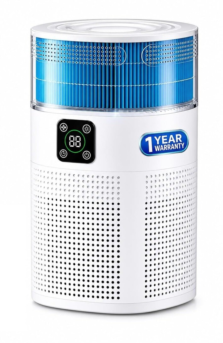 Docoss 2 in 1 Air Purifier & Humidifier for Home & Office with Digital Display