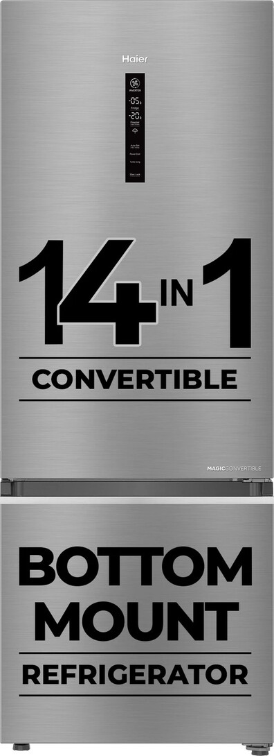 Haier 355 L Frost Free Double Door 3 Star Convertible Refrigerato...more