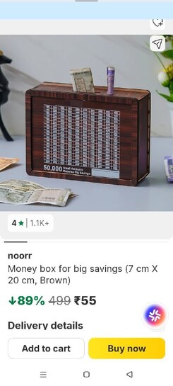 Wooden Money box 