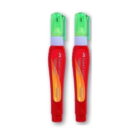 FABER-CASTELL Correction pen 2 mm Correction Pen (Set of 2, White...more