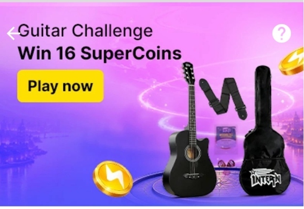 Guitar Challenge on flipkart win 16 Supercoins