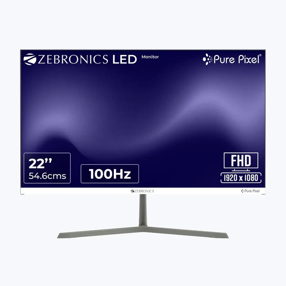 ZEBRONICS A Series 54.61 cm (22 inches) Full HD LED Backlit monitor