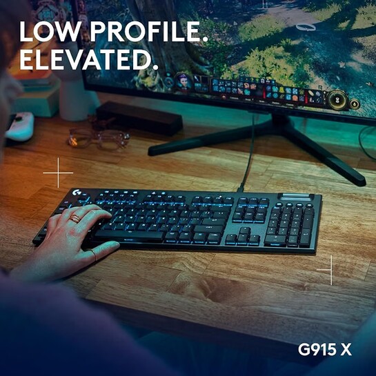 Logitech G915 X Low-Profile Wired Mechanical Gaming Keyboard