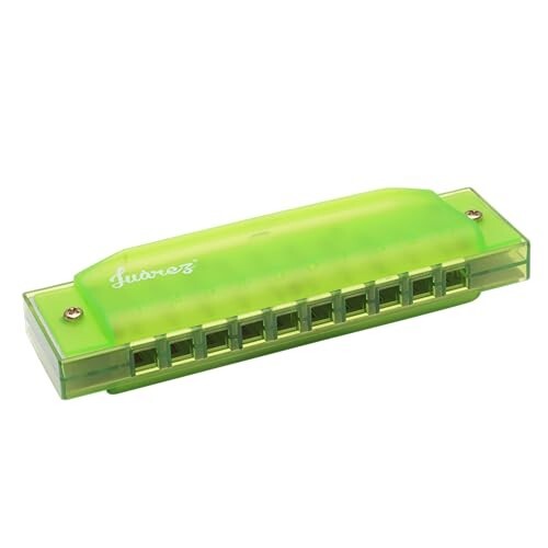 Juarez JJ10GR Harmonica, 10-Hole Diatonic in C Key, GREEN