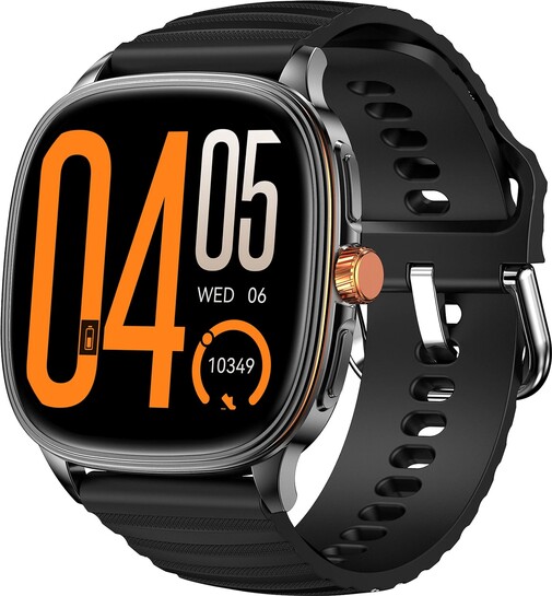 Ai+ NovaWatch Active 9mm Slim, 1.73" AMOLED Display, BT Calling, IP68 Smartwatch (Classic Black Strap, Free Size)