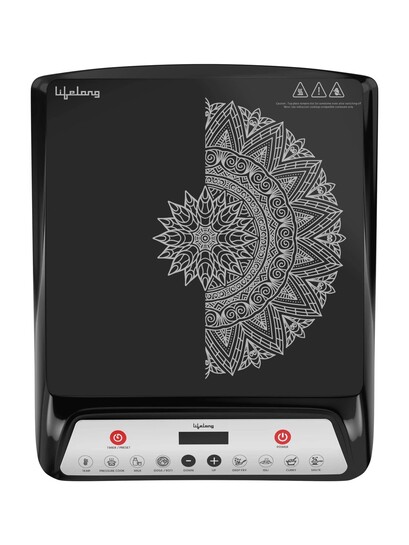 Lifelong 1800 W Induction Cooktop Push Button (Black, LLIC100)