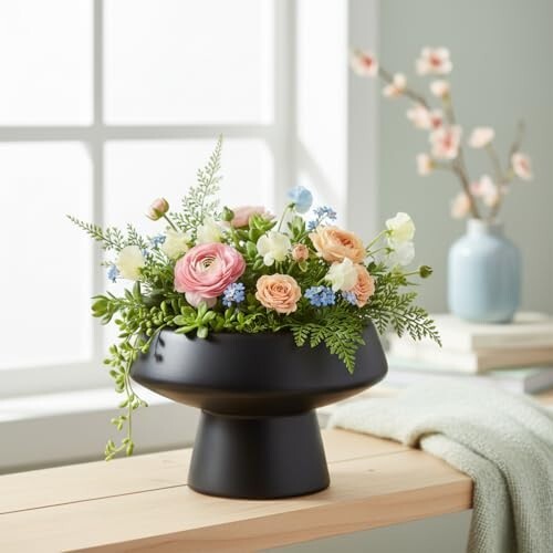 Xtore® Sculptural Matte Ceramic Bonsai Planter for Indoor & Tabletop Décor