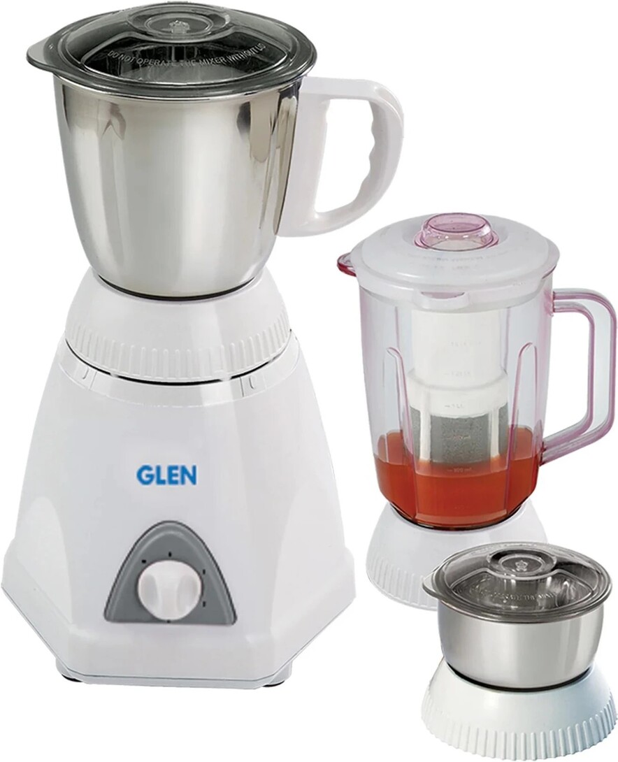 Glen GL 4026 750 W Mixer Grinder (SA4026X750 | 3 Jars | White)