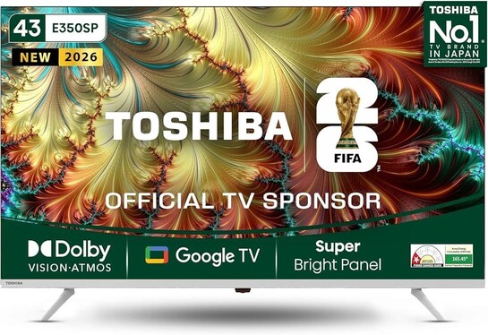 Toshiba 108 cm (43 inches) E350SP Series 4K Ultra HD Smart LED Google TV 43E350SP