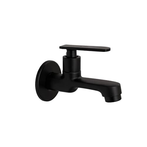 NEW WARE® 4.5 Inch Brass Bib Cock Tap Matte Black