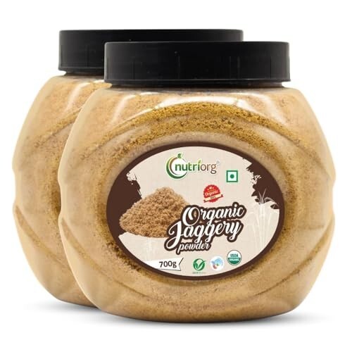 Nutriorg Organic Jaggery Powder 1.4Kg (Pack of 2 * 700g) 
