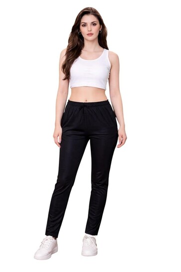 Shiv Textiles Women's Polyester Solid Trackpant (Pack of 3 Track Pant)
