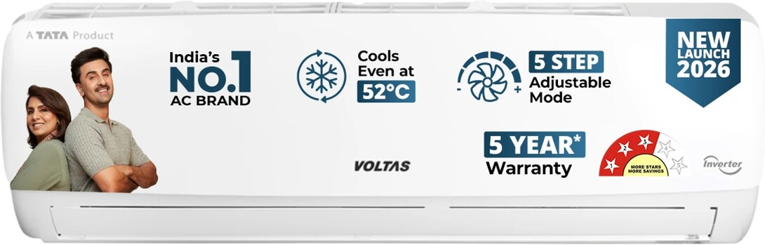 Voltas 2026 Model 2 Ton 3 Star Split Inverter AC