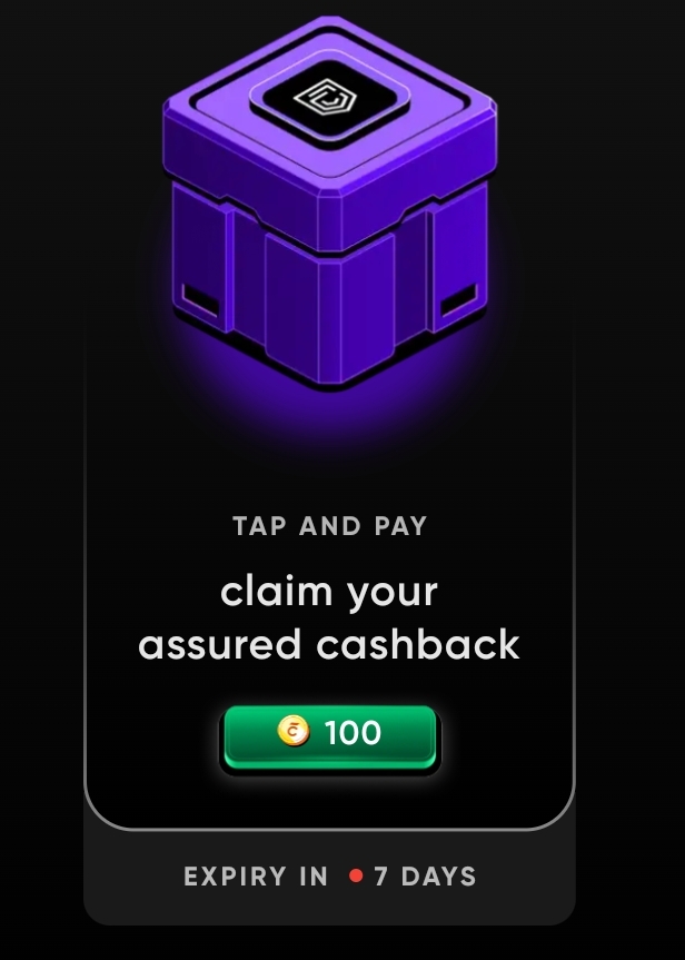 Cred Tap & pay - rs.50 cb on rs.500+ per card (visa, mastercard)