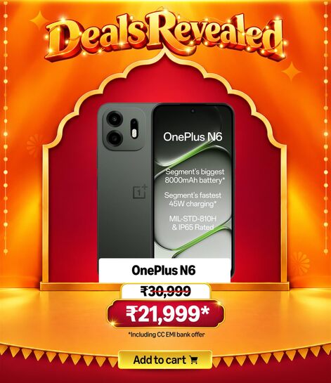 (Upcoming) OnePlus N6 | 4GB+128GB | Midnight Green | Segment's Biggest 8000mAh Battery