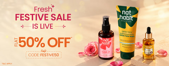Fresh Festive Sale is Live | Flat 50% Off on order above 1499