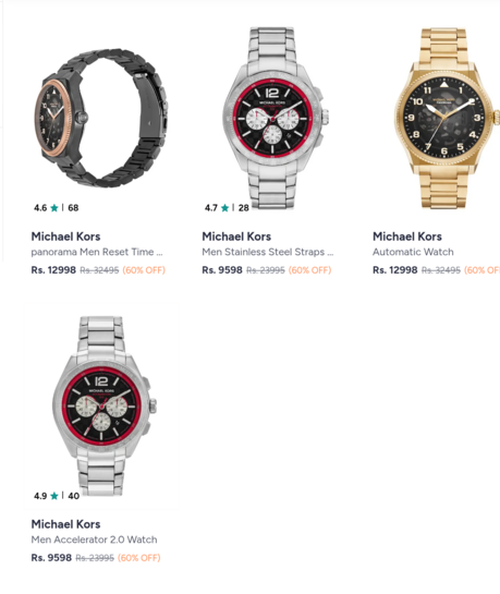 Myntra Luxe Michael Kors watch