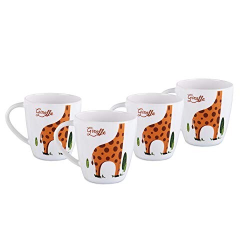 Cello Melamine Mug - Set of 4, Multicolor, 200ml