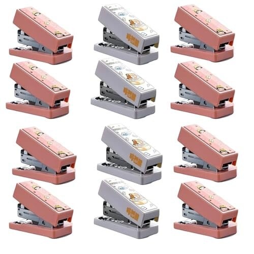 Crackles Cute Effective Mini Stapler (Pack of 12)