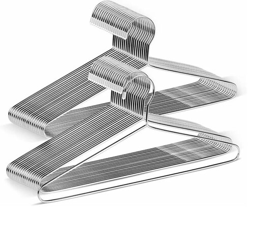 KUSH HANGER Steel Hangers Pack of 12 - Perfect for Organizing Clothes | Hanger | Hanger Set | Hangers | Durable Hangers | Steel Hanger