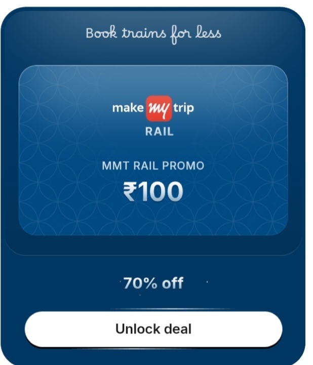 Hubble - Deal of the day 70% off (Makemytrip Rail promo 100gv at Rs30
