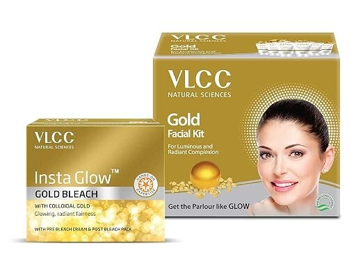 VLCC Gold Facial Kit (60 g) with Free Gold Bleach, 30 g  @288