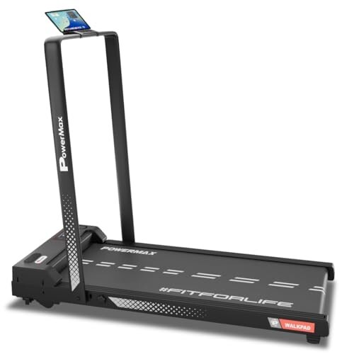 PowerMax Fitness Walkpad Under-Desk Walking Pad (3.0 HP Motor, 110 kg Max Weight Capacity)