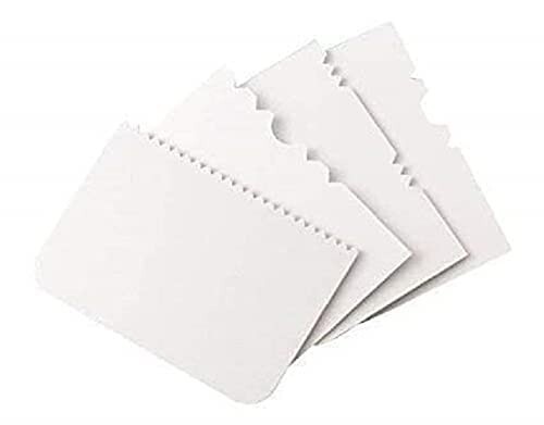Black Olive Multicolor 4 Pcs Cake Scrapper- Fondant Cake Decorating and Smoother Icing Tool (Pack of 4).