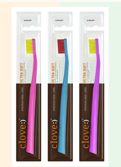 Clove Ultra Soft Toothbrush - Pack of 3