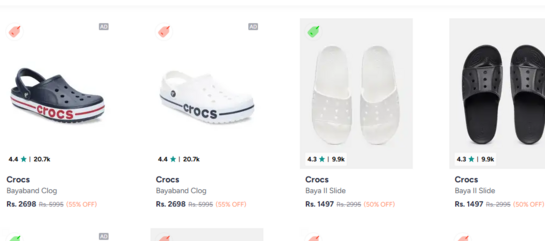 Crocs At Min. 50% Off