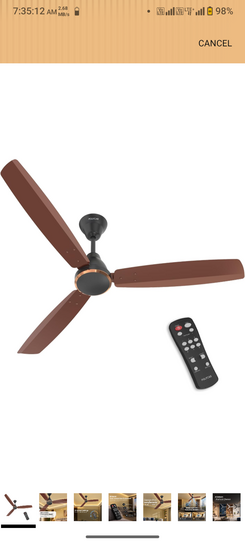 Polycab Wizzy Vibe 1200mm 5-Star BLDC Ceiling fan