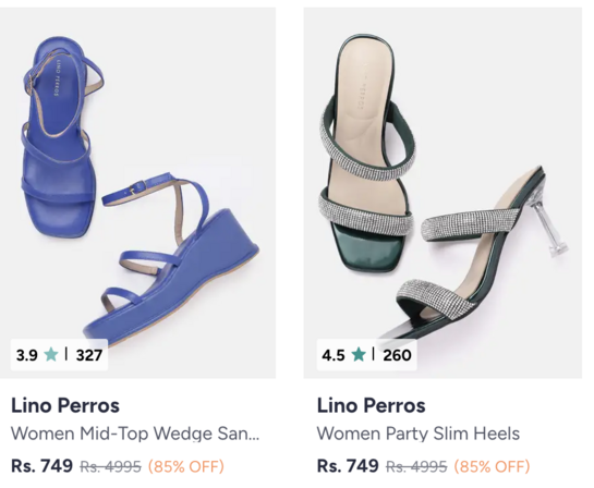 Lino Perros Footwear upto 85% Off On Myntra