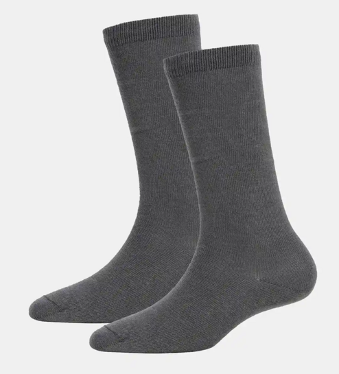 Myntra - Jockey Pack Of 2 Kid's Cotton Solid Knee Length Socks With StayFresh Treatment-7902