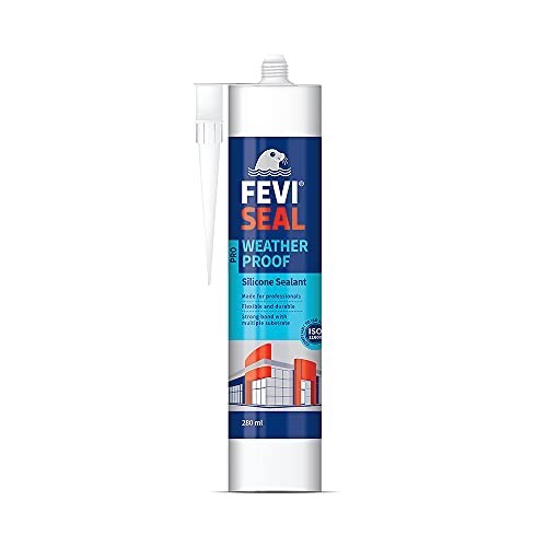 FEVISEAL WEATHERPROOF PRO WHITE, 280 ML, Silicone, Pack of 1