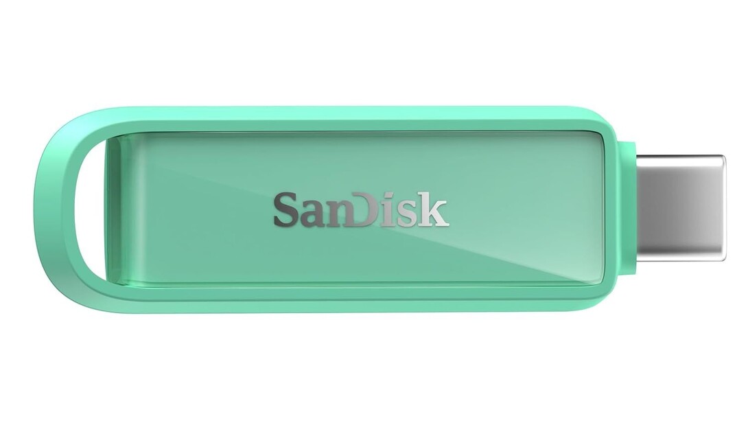 SanDisk Phone Drive with USB-C, 1TB, Upto 150 MB/s, Seafoam Green, 2Y Warranty, Automatic Backup Using SMZ, Works with iPhone 15 & iPhone 16 Series