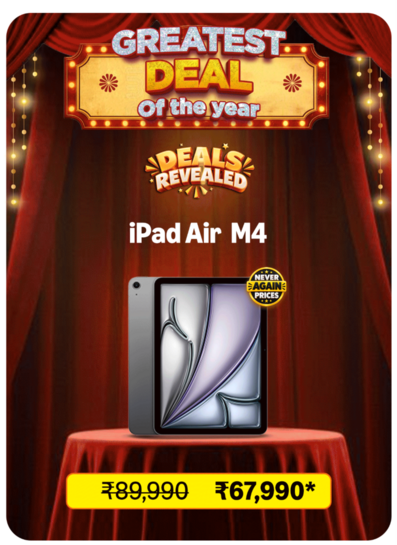 Apple iPad Air 27.59 cm (11″) (M4): Liquid Retina Display, 128 GB, 12MP Front/Back Camera
