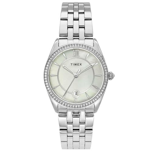 TIMEX Analog Watch for Woman with Round Dial & Water Resistant Women's Wrist Watches